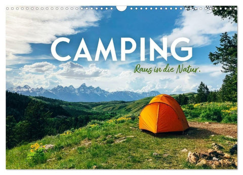 Camping - Raus in die Natur. (Wandkalender 2027 DIN A3 quer), CALVENDO Monatskalender