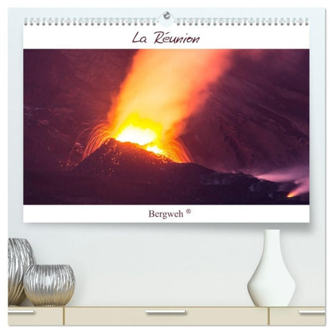 La Réunion - Bergweh ® (hochwertiger Premium Wandkalender 2027 DIN A2 quer), Kunstdruck in Hochglanz