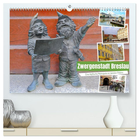 Zwergenstadt Breslau (hochwertiger Premium Wandkalender 2027 DIN A2 quer), Kunstdruck in Hochglanz