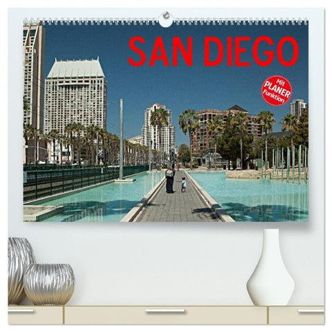 San Diego (hochwertiger Premium Wandkalender 2027 DIN A2 quer), Kunstdruck in Hochglanz