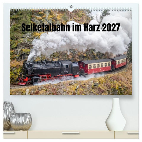 Selketalbahn im Harz (hochwertiger Premium Wandkalender 2027 DIN A2 quer), Kunstdruck in Hochglanz