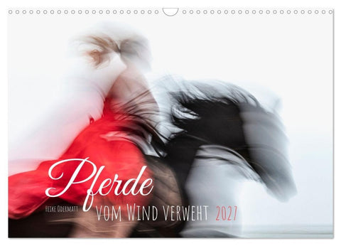 Pferde vom Wind verweht (Wandkalender 2027 DIN A3 quer), CALVENDO Monatskalender
