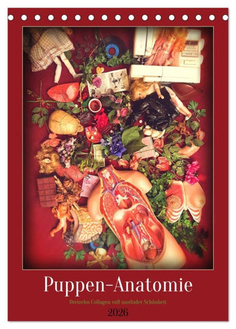 Puppen-Anatomie (Tischkalender 2026 DIN A5 hoch), CALVENDO Monatskalender