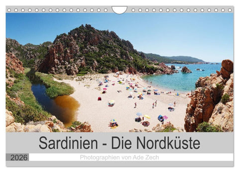 Sardinien – Die Nordküste (Wandkalender 2026 DIN A4 quer), CALVENDO Monatskalender