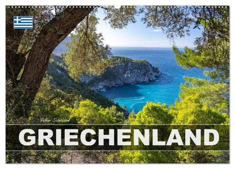 Griechenland (Wandkalender 2027 DIN A2 quer), CALVENDO Monatskalender