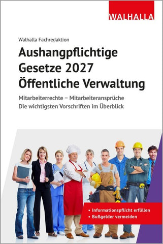 Aushangpflichtige Gesetze 2027 Öffentliche Verwaltung