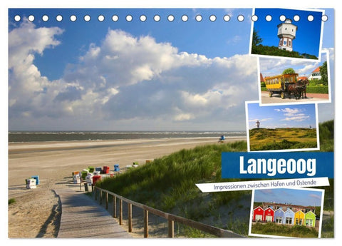 Langeoog 2027. Impressionen zwischen Hafen und Ostende (Tischkalender 2027 DIN A5 quer), CALVENDO Monatskalender