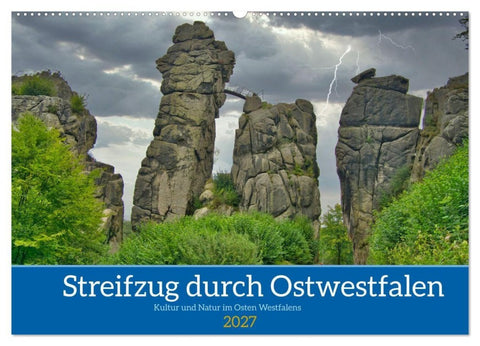 Streifzug durch Ostwestfalen (Wandkalender 2027 DIN A2 quer), CALVENDO Monatskalender