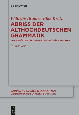Abriss der althochdeutschen Grammatik