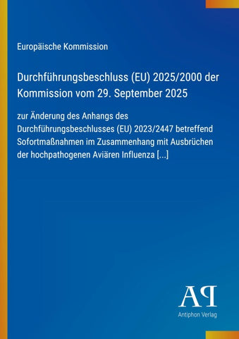 Durchführungsbeschluss (EU) 2025/2000 der Kommission vom 29. September 2025