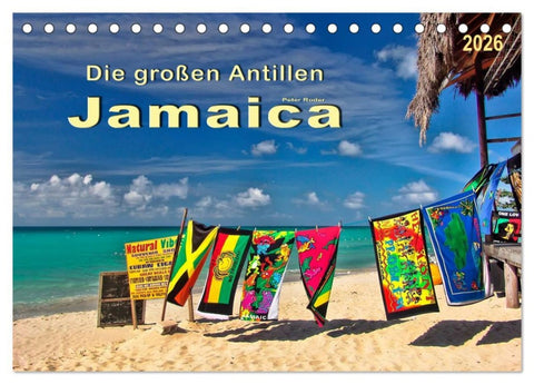 Die großen Antillen - Jamaica (Tischkalender 2026 DIN A5 quer), CALVENDO Monatskalender