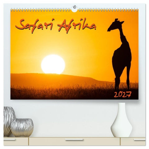 Safari Afrika (hochwertiger Premium Wandkalender 2027 DIN A2 quer), Kunstdruck in Hochglanz