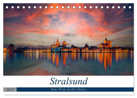 Stralsund, Eine Perle an der Ostsee (Tischkalender 2027 DIN A5 quer), CALVENDO Monatskalender