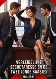 Verleidelijke secretaresse en de twee jonge baasjes