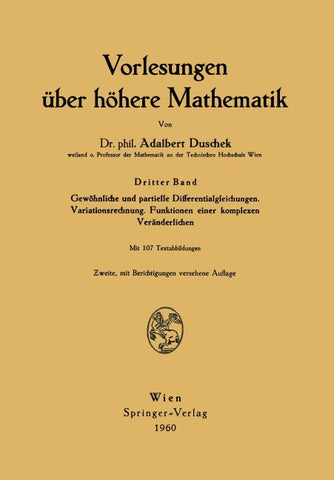Vorlesungen über höhere Mathematik