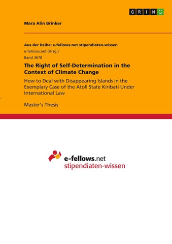 The Right of Self-Determination in the Context of Climate Change