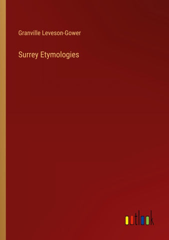 Surrey Etymologies