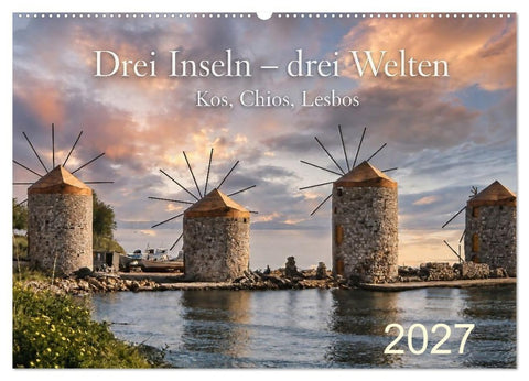 Drei Inseln – drei Welten (Wandkalender 2027 DIN A2 quer), CALVENDO Monatskalender
