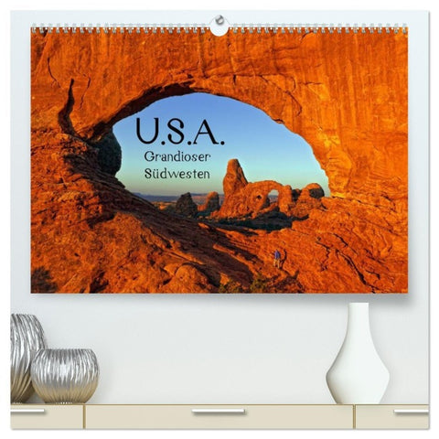 USA - Grandioser Südwesten (hochwertiger Premium Wandkalender 2026 DIN A2 quer), Kunstdruck in Hochglanz