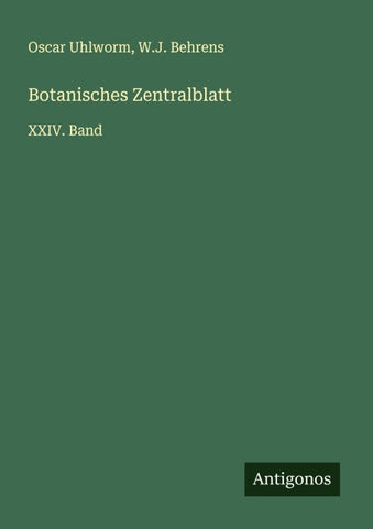Botanisches Zentralblatt