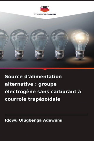 Source d'alimentation alternative : groupe électrogène sans carburant à courroie trapézoïdale