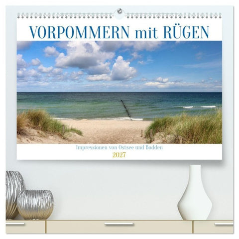 Vorpommern mit Rügen (hochwertiger Premium Wandkalender 2027 DIN A2 quer), Kunstdruck in Hochglanz