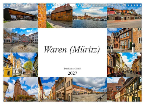 Waren Müritz Impressionen (Wandkalender 2027 DIN A3 quer), CALVENDO Monatskalender