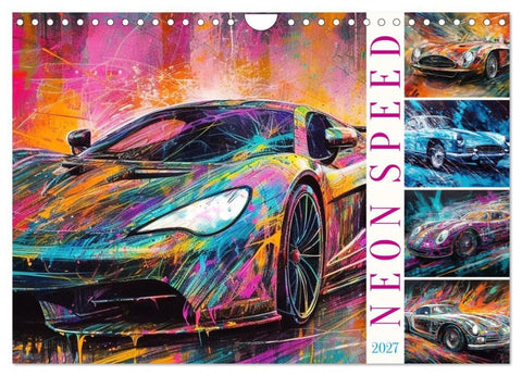 Neon Speed (Wandkalender 2027 DIN A4 quer), CALVENDO Monatskalender