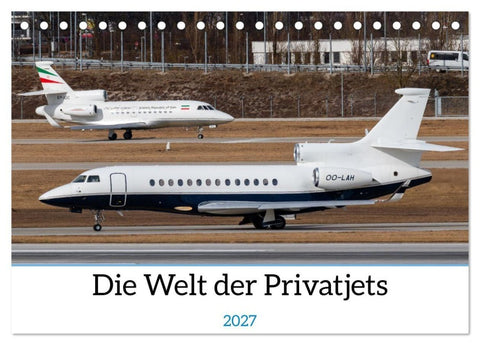 Die Welt der Privatjets (Tischkalender 2027 DIN A5 quer), CALVENDO Monatskalender