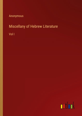 Miscellany of Hebrew Literature