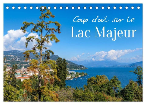 Coup d'¿il sur le Lac Majeur (Calendrier de bureau 2026 DIN A5 vertical), CALVENDO calendrier mensuel