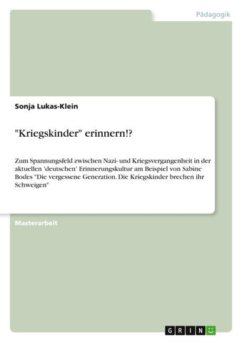 "Kriegskinder" erinnern!?