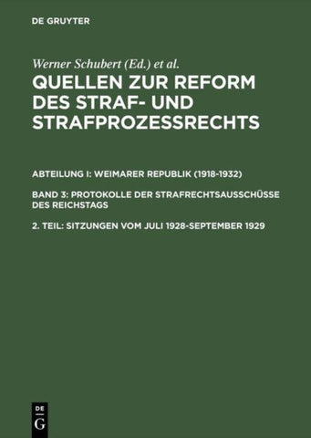 Sitzungen vom Juli 1928–September 1929