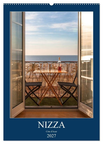 Nizza - Cote d'Azur 2027 (Wandkalender 2027 DIN A2 hoch), CALVENDO Monatskalender