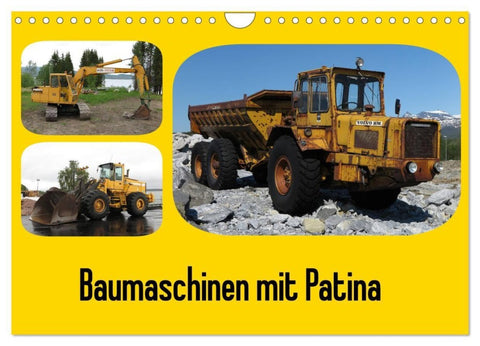 Baumaschinen mit Patina (Wandkalender 2027 DIN A4 quer), CALVENDO Monatskalender