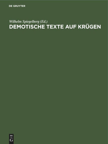 Demotische Texte auf Krügen