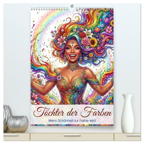 Töchter der Farben (hochwertiger Premium Wandkalender 2027 DIN A2 hoch), Kunstdruck in Hochglanz