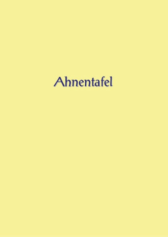 Ahnentafel zum Ausfüllen