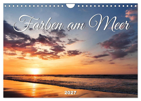 Farben am Meer (Wandkalender 2027 DIN A4 quer), CALVENDO Monatskalender