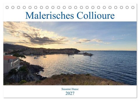 Malerisches Collioure in Südfrankreich (Tischkalender 2027 DIN A5 quer), CALVENDO Monatskalender