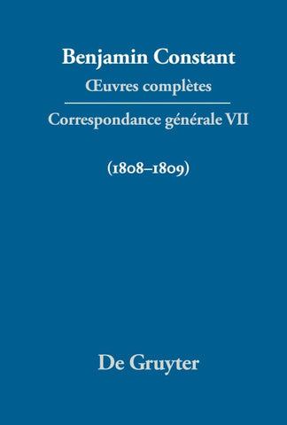 Correspondance générale 1808–1809