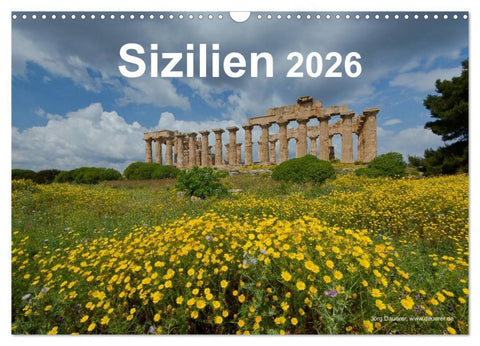 Sizilien 2026 (Wandkalender 2026 DIN A3 quer), CALVENDO Monatskalender
