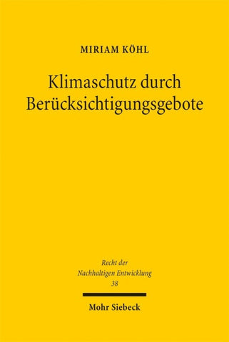 Klimaschutz durch Berücksichtigungsgebote