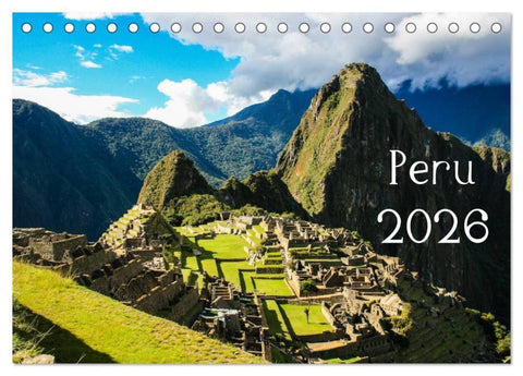 Peru 2026 (Tischkalender 2026 DIN A5 quer), CALVENDO Monatskalender
