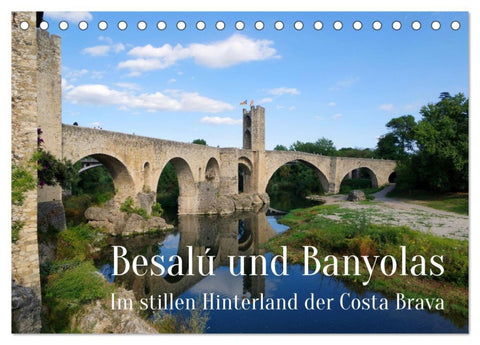 Besalú und Banyolas (Tischkalender 2026 DIN A5 quer), CALVENDO Monatskalender