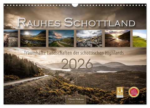 Rauhes Schottland (Wandkalender 2026 DIN A3 quer), CALVENDO Monatskalender