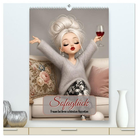 Sofaglück (hochwertiger Premium Wandkalender 2027 DIN A2 hoch), Kunstdruck in Hochglanz