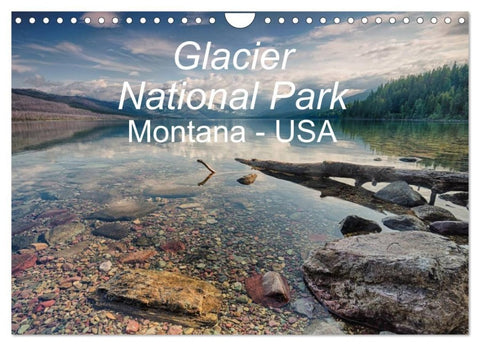 Glacier National Park Montana - USA (Wandkalender 2027 DIN A4 quer), CALVENDO Monatskalender