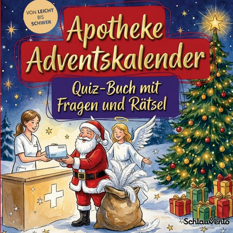 Apotheke-Adventskalender: Quiz-Buch mit Fragen und Rätsel