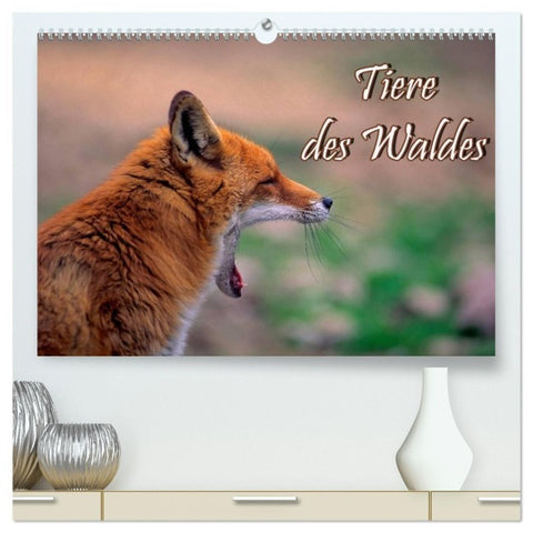 Tiere des Waldes (hochwertiger Premium Wandkalender 2027 DIN A2 quer), Kunstdruck in Hochglanz